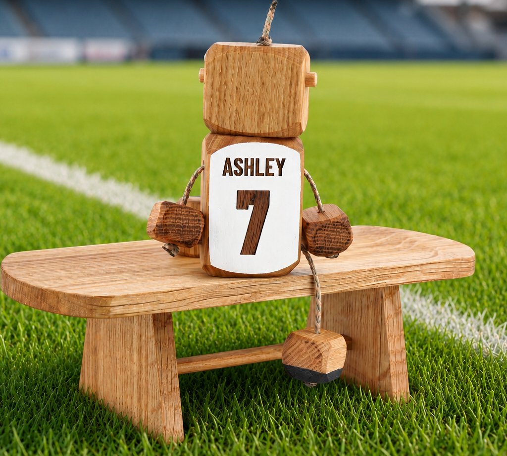 Personalised England Football Ned in Oak