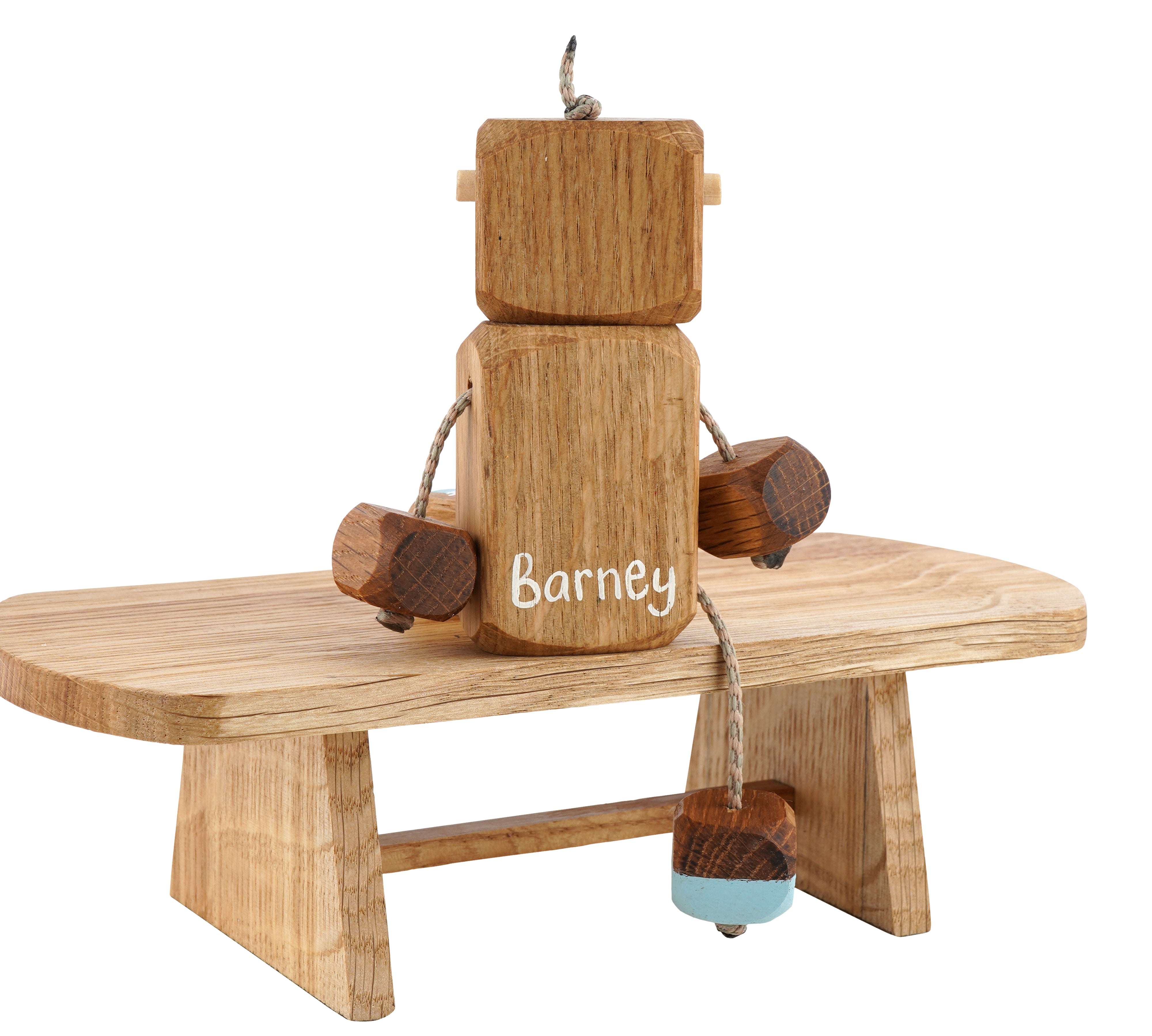 Personalised Hello Little One Ned in Oak