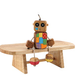 Rainbow Patchwork Nedlet in Oak | Age: 3+