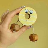 Yellow Party Ring Biscuit in Beech | Age: 3+