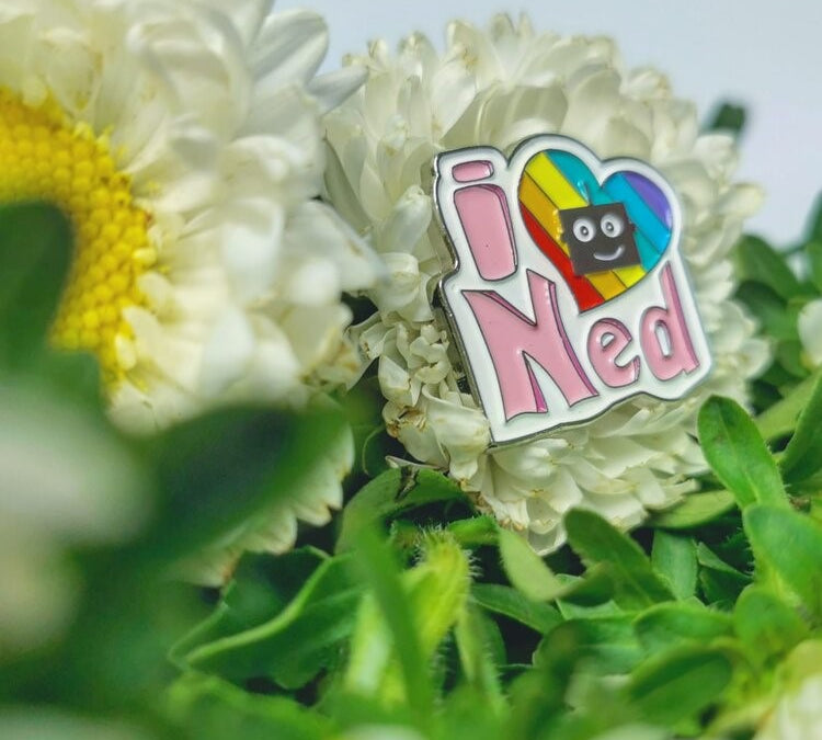 I Heart Ned Pin Badge
