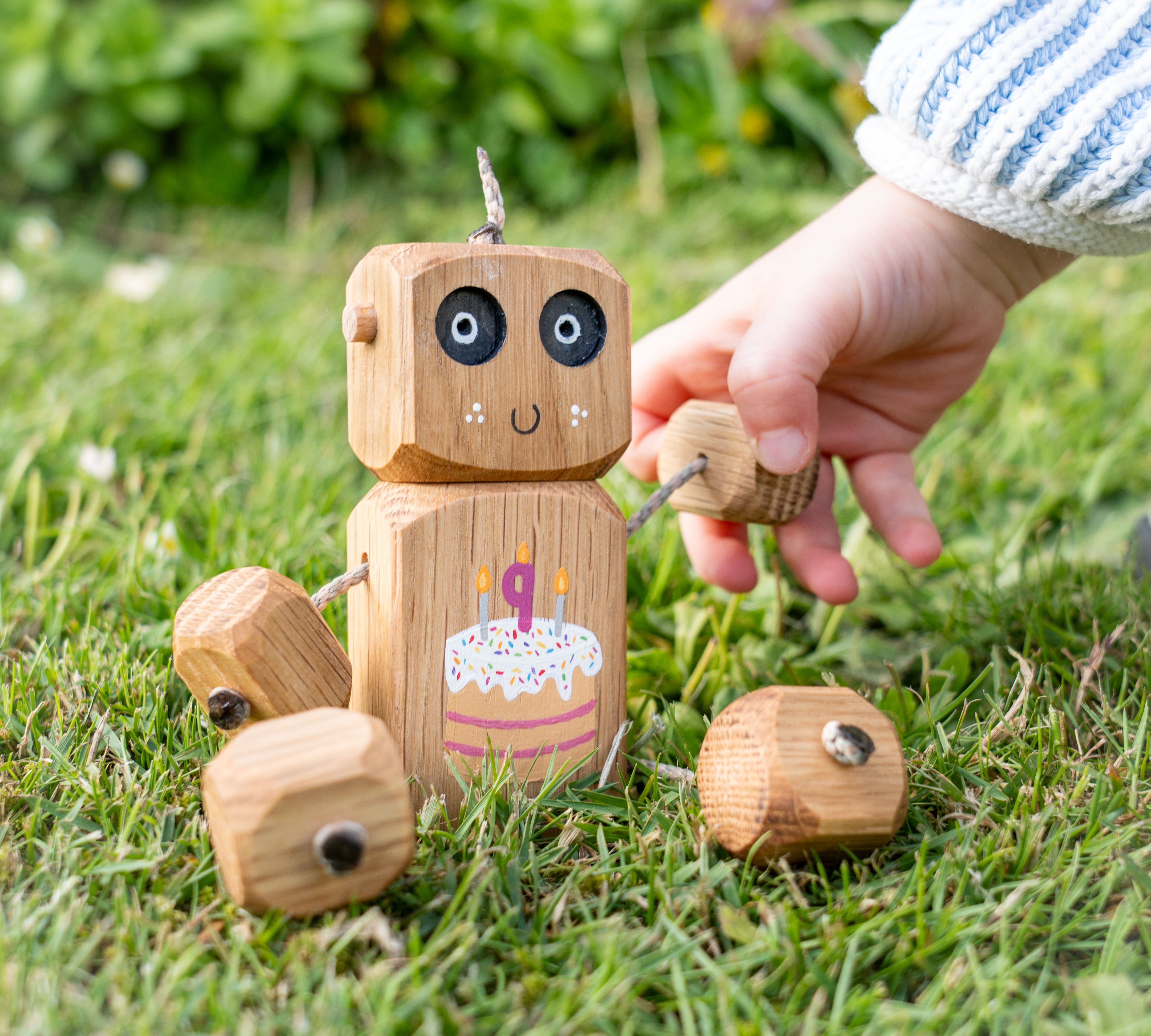 Personalised Birthday Cake Ned in Oak