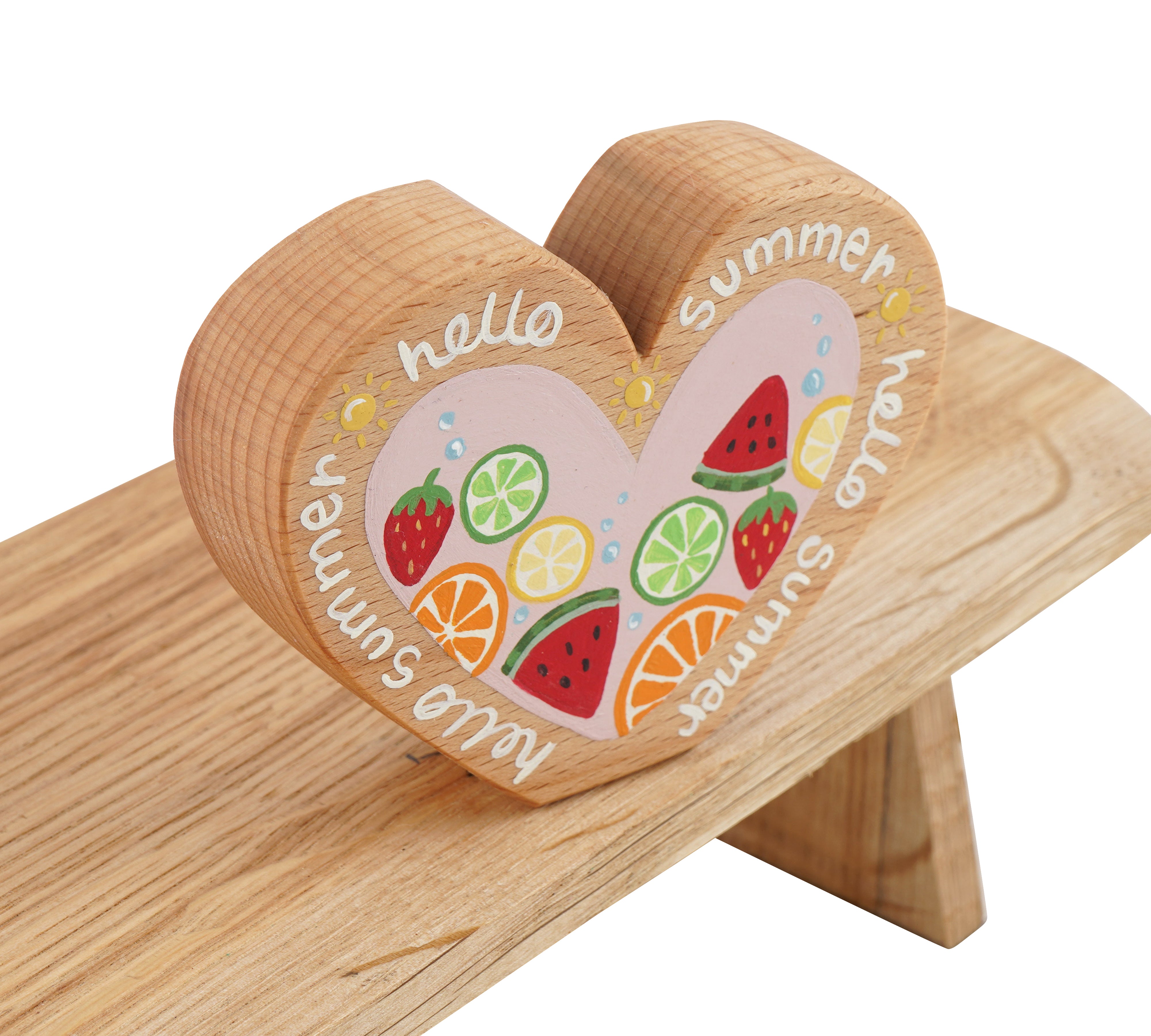 Hello Summer Heart in Beech | Age: 3+