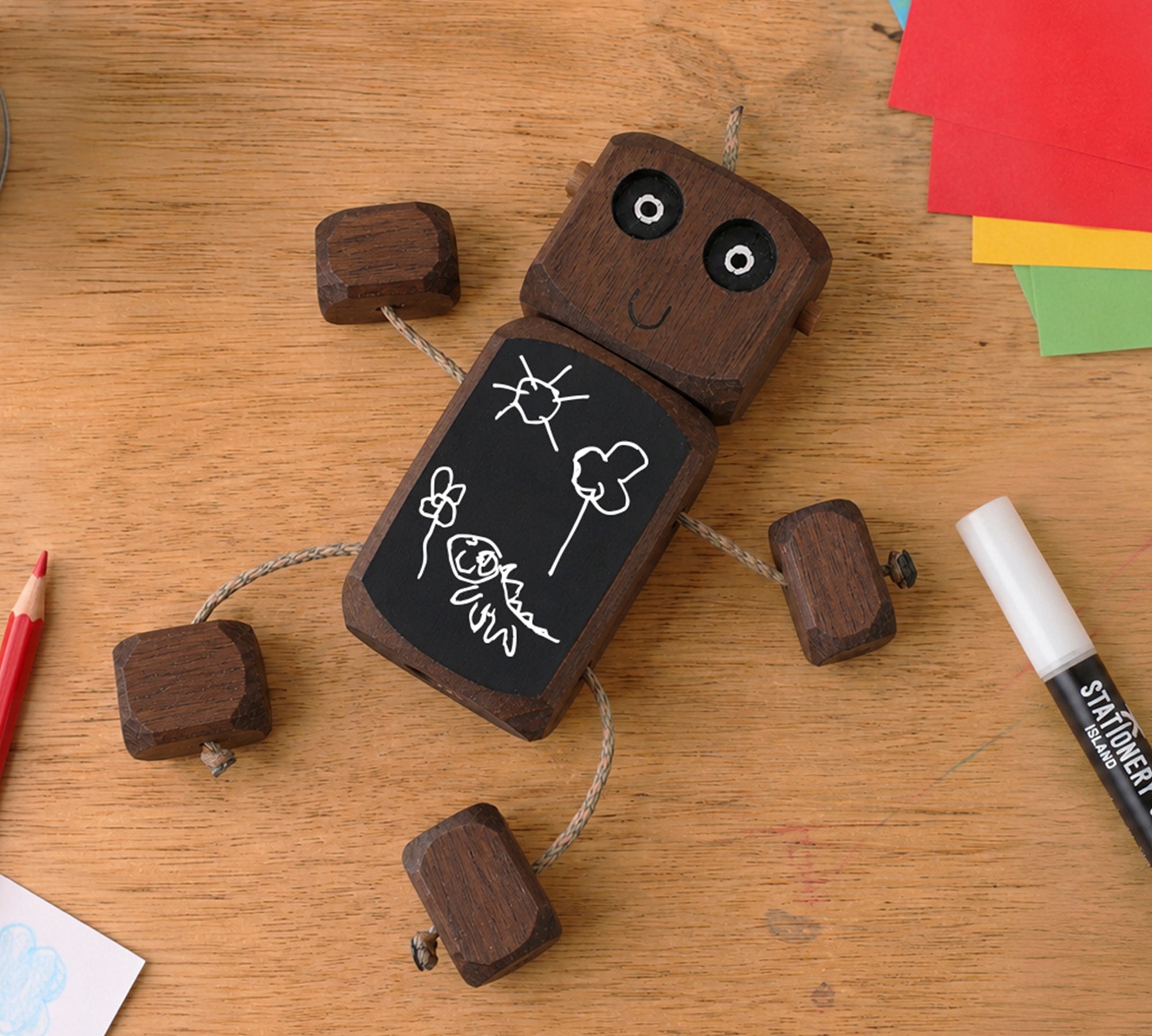 Chalk Board Ned in Walnut with Chalk Marker