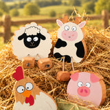 Farmyard Animal Bundle in Beech | 4 Pieces | Age 3+