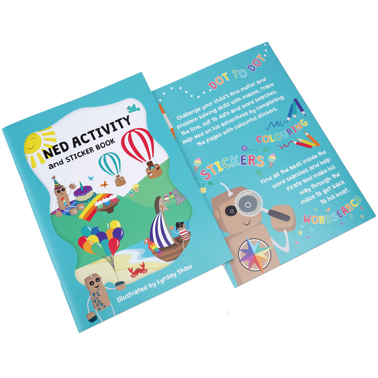 front and back on the activity book