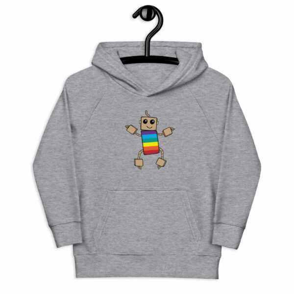 Grey hoodie with rainbow Ned