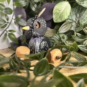 Starling wooden bird