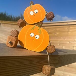 Big pumpkin with small pumpkin on top